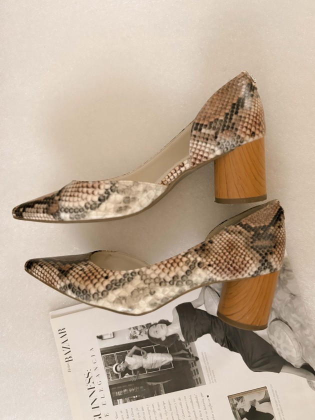 TACONES SNAKE PRINT