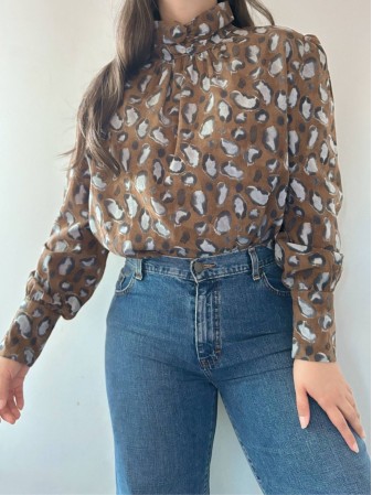 BLUSA ANIMAL PRINT FLOWY