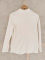 BLUSA BLANCA CUELLO ALTO