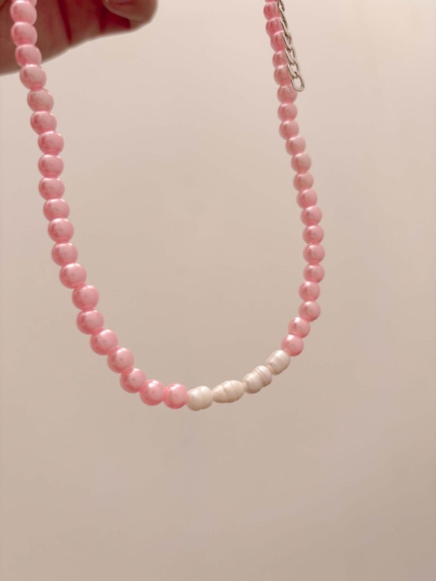 COLLAR PERLAS ROSE