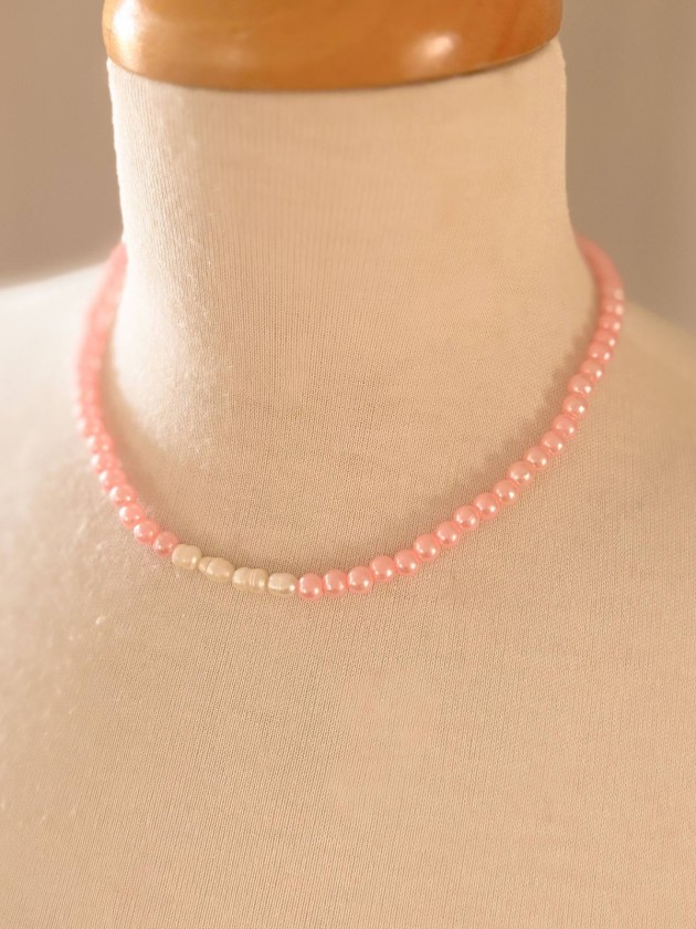 COLLAR PERLAS ROSE