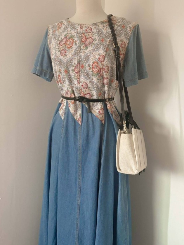 VESTIDO DENIM BORDADO