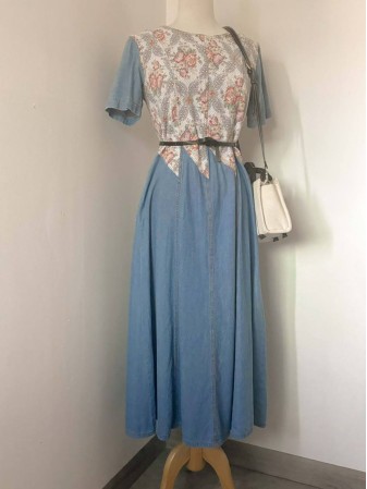 VESTIDO DENIM BORDADO