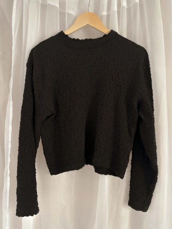 BLUSA POP CORN NEGRA