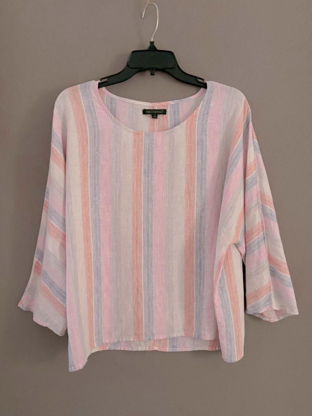 BLUSA STRIPES LINEN